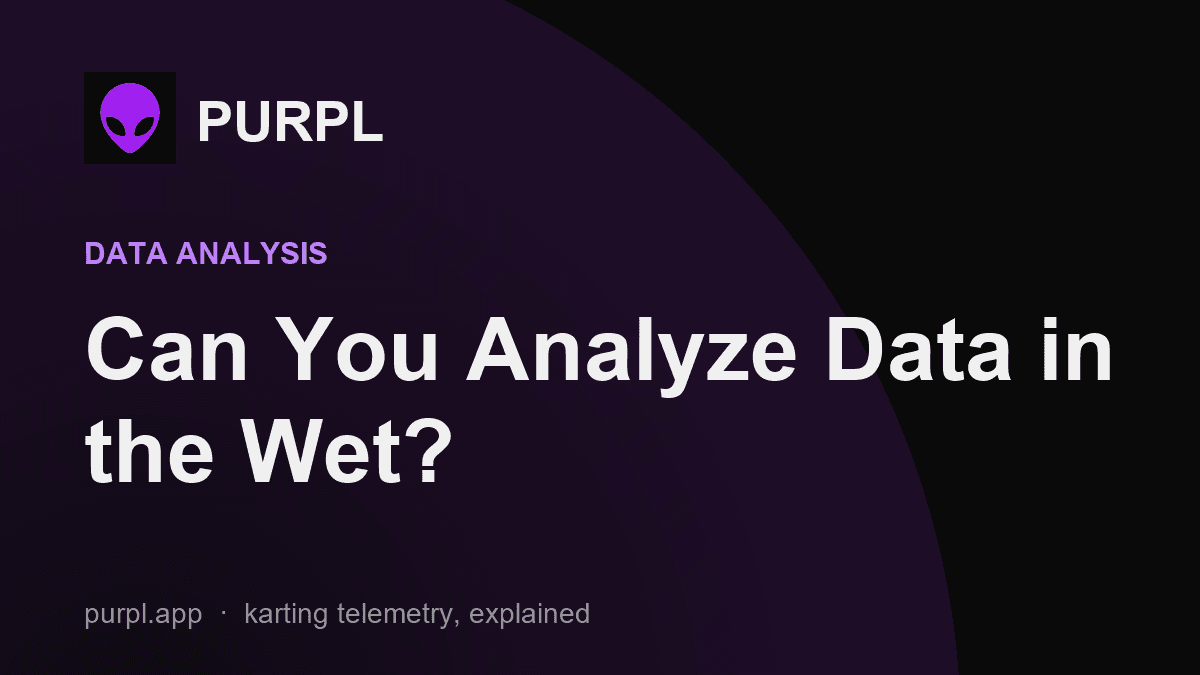 Can You Really Analyze Data in the Wet cover, purple-on-black PURPL title card
