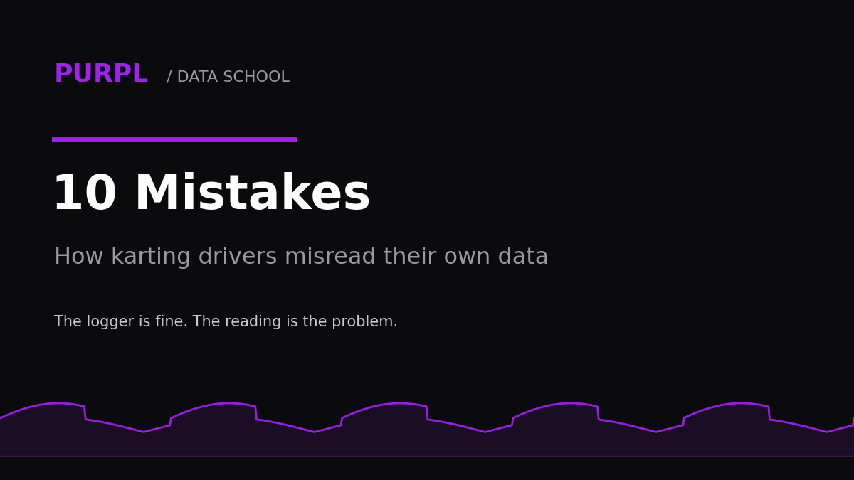 10 Data Analysis Mistakes Karting Drivers Keep Making